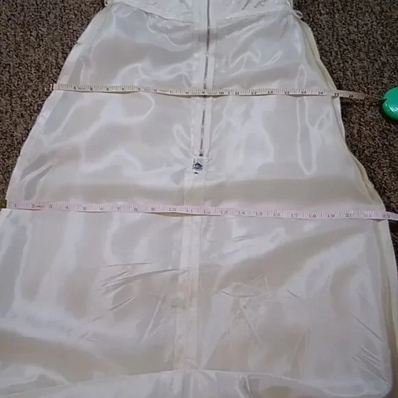 VTG Christine Gowns Panorama City California Wedding W Dress Sz 10 Ivory Color - Picture 15 of 16